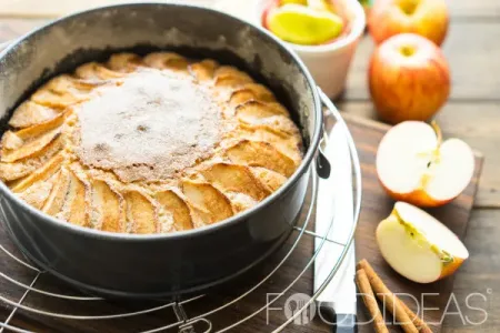 Открытый пирог с яблоками: рецепт с фото пошагово, в духовке