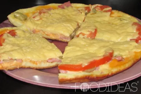 Быстрая пицца на сковороде: рецепт с фото пошагово