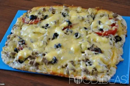Пицца на заливном тесте с прованскими травами: рецепт с фото