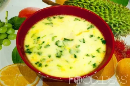Вкусный суп из плавленого сыра