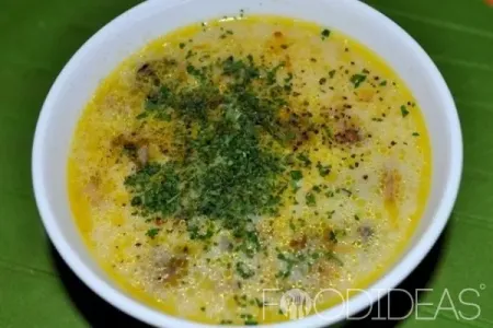 Сырный суп с грибами