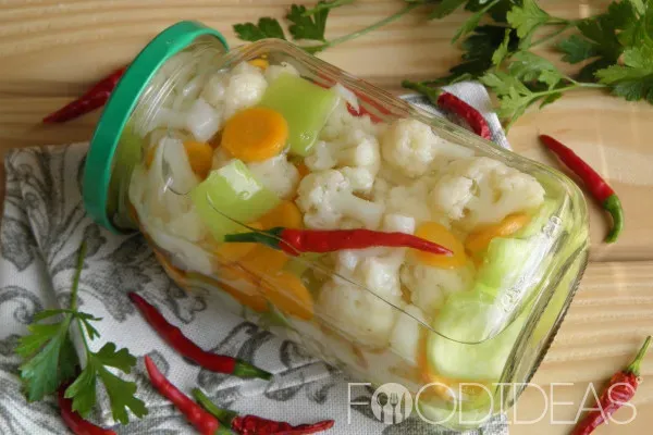Салат с цветной капустой на зиму: рецепт с фото пошагово - самый вкусный
