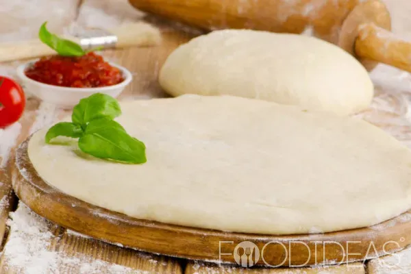 Тесто для пиццы: тонкое и мягкое, как в пиццерии (без дрожжей)