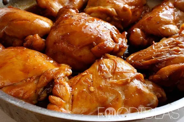 Курица в карамельной заливке: рецепт с фото