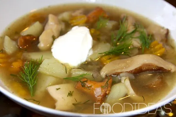 Суп с белыми грибами